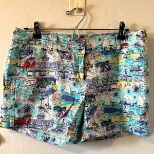 Vineyard Vines Edgartown Scene Print Shorts